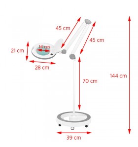 LAMPA LUPA ELEGANTE 6014 60 LED SMD 5D ZE STATYWEM