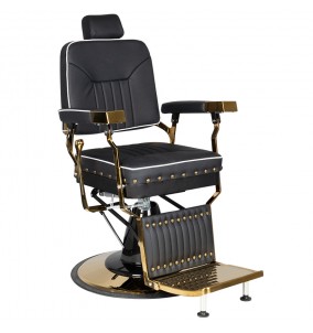 Barber Chair COLT gold med nitar Höjd: 56-70cm