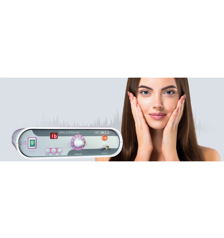 Decomedical  Epilator for Aesthetics Hair removal med RF Made in Italy