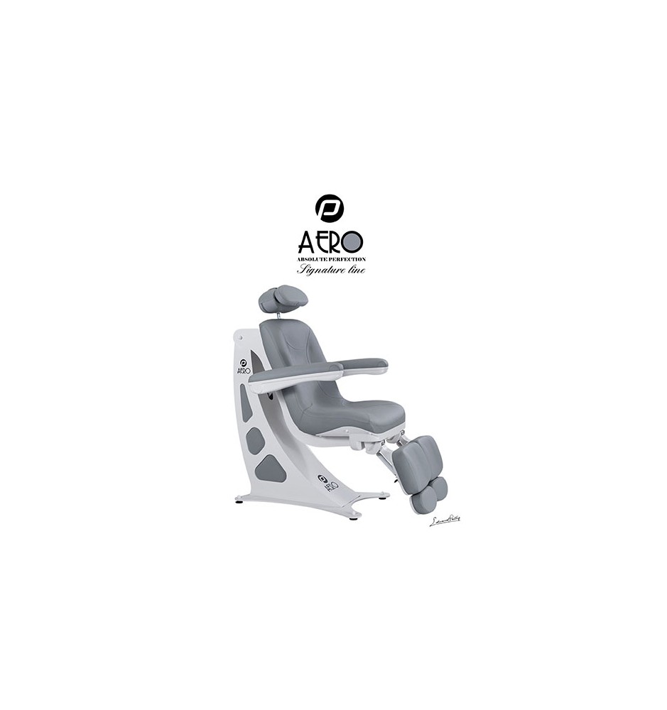 Fotvårdstol AERO med fotpedal & droppbricka, färgval