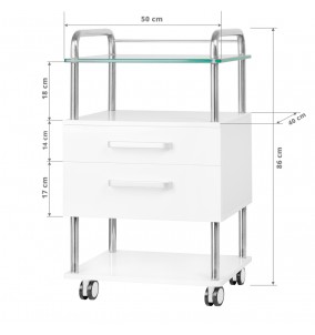 Kosmetikwagen 6052 Weiss