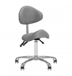 Arbetsstol med flexibelt ryggstöd i grå