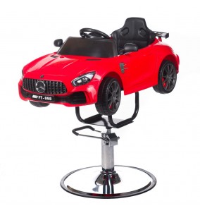 Barnklippstol CAR röd med Multimedia