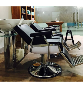 Barber Chair LORD i svart & brun