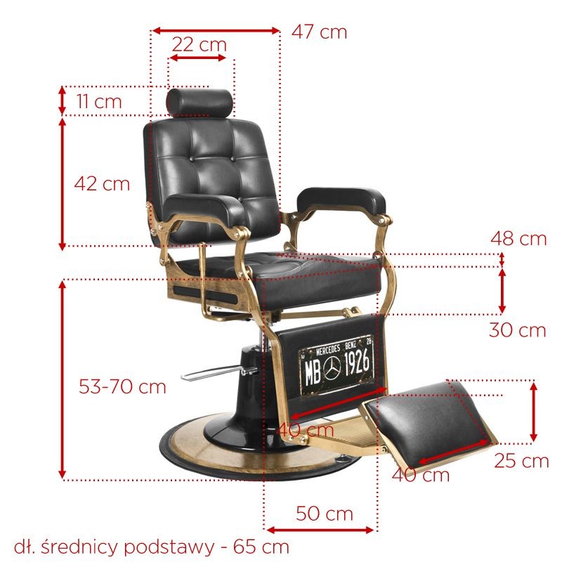 Barber Chair Boss SVART
