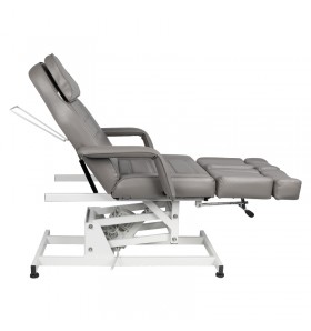 Behandlingsstol Fotvårdstol med 1 motor i grå 180 grader Rotation